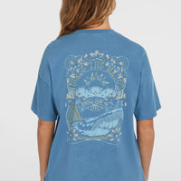 T-shirt Beach Vintage | Copen Blue