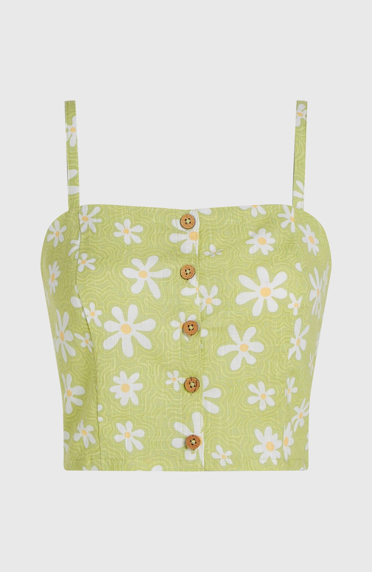 Haut court Beach Vintage | Green Daisyline