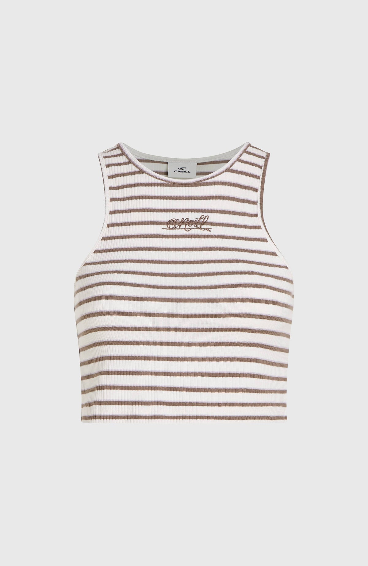 Débardeur Jess Rib | White Yarn Dye Stripe