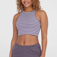 Débardeur Jess Rib | Purple Yarn Dye Stripe