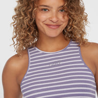 Débardeur Jess Rib | Purple Yarn Dye Stripe