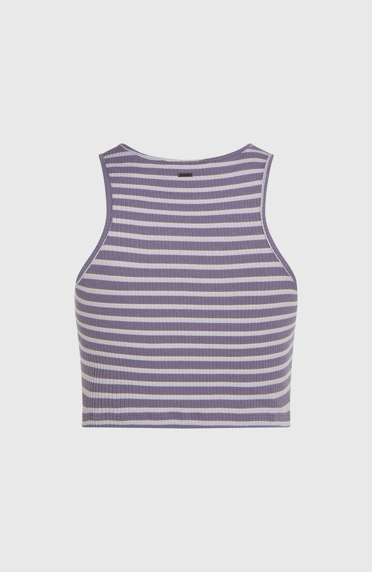 Débardeur Jess Rib | Purple Yarn Dye Stripe