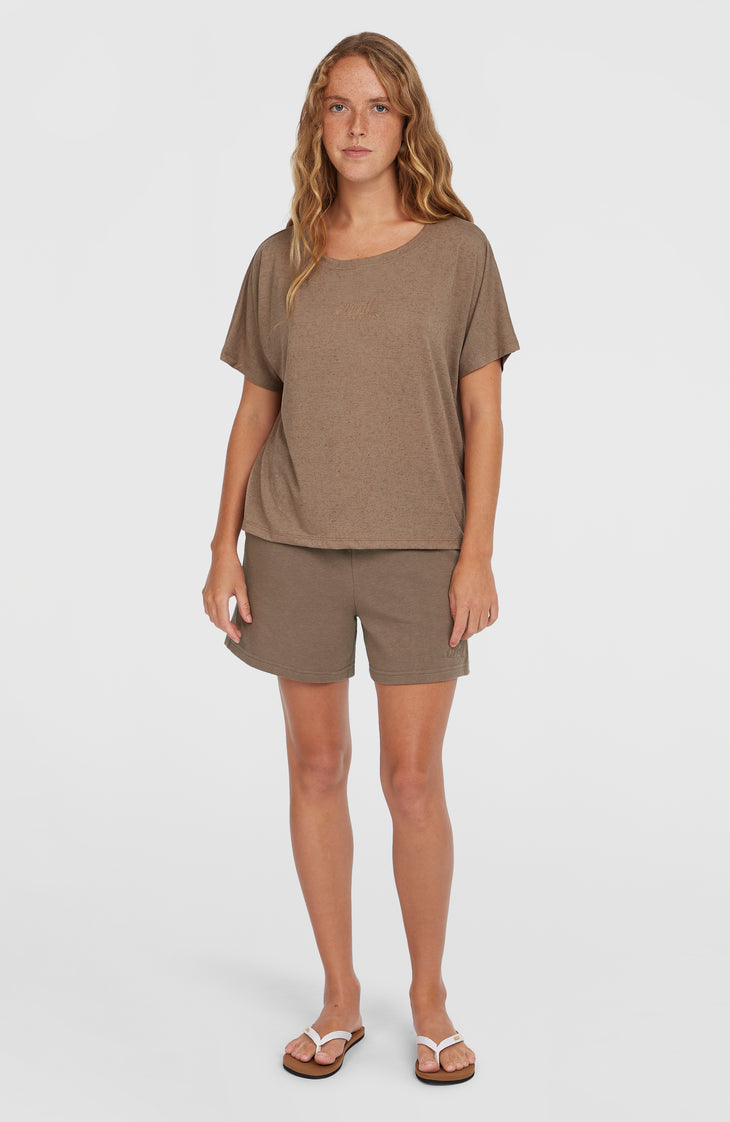 T-shirt drapé Essentials Script | Pure Cashmere