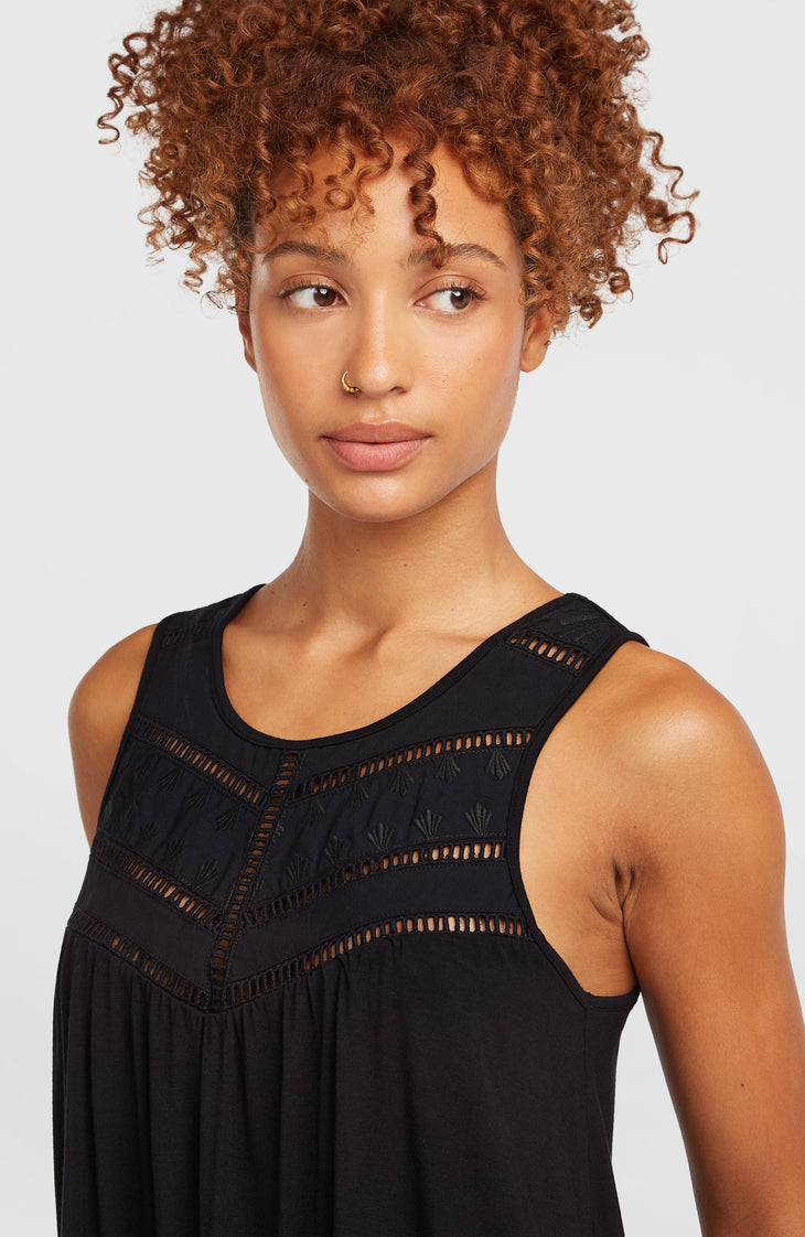 Débardeur à broderie Essentials Tokeena | Black Out