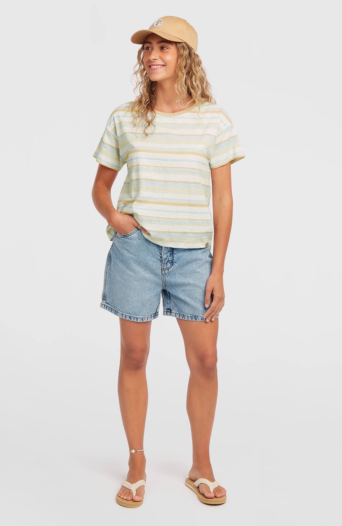 T-shirt O'Riginals Boxy Stripe | Blue Originals tee stripe