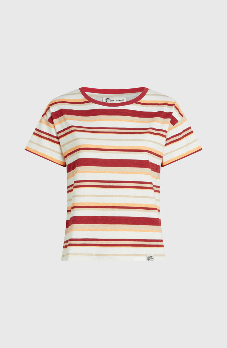 T-shirt O'Riginals Boxy Stripe | Beige Originals tee stripe