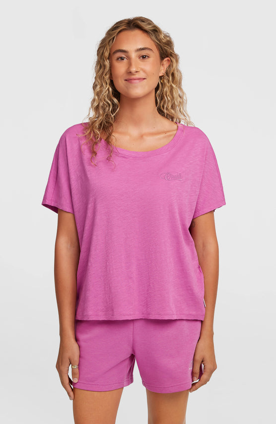 T-shirt Essentials O'Neill Script Scoop Neck | Electric Fuschia