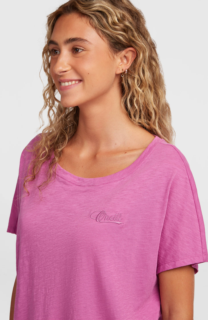 T-shirt Essentials O'Neill Script Scoop Neck | Electric Fuschia