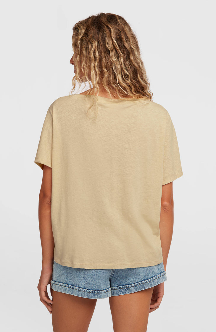 T-shirt Essentials O'Neill Script Scoop Neck | Cocoa Sand