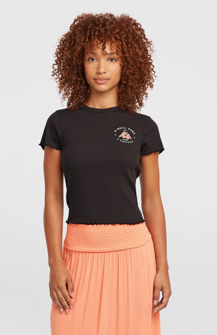 T-shirt côtelé O'Neill | Black Out