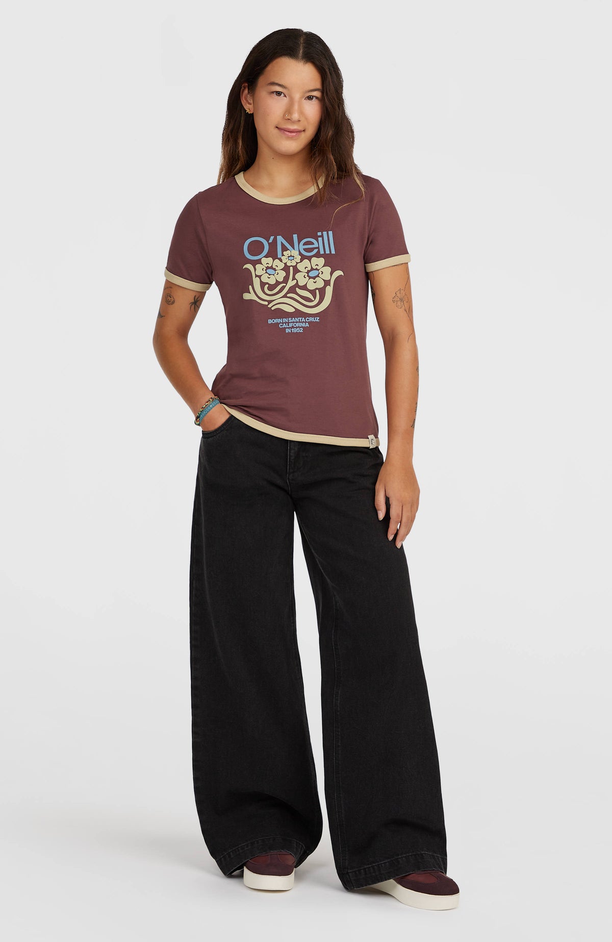 T-shirt O'Riginals Front-Print | Purple Gray