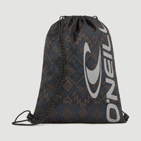 Sac de sport | Black Retro Ikat