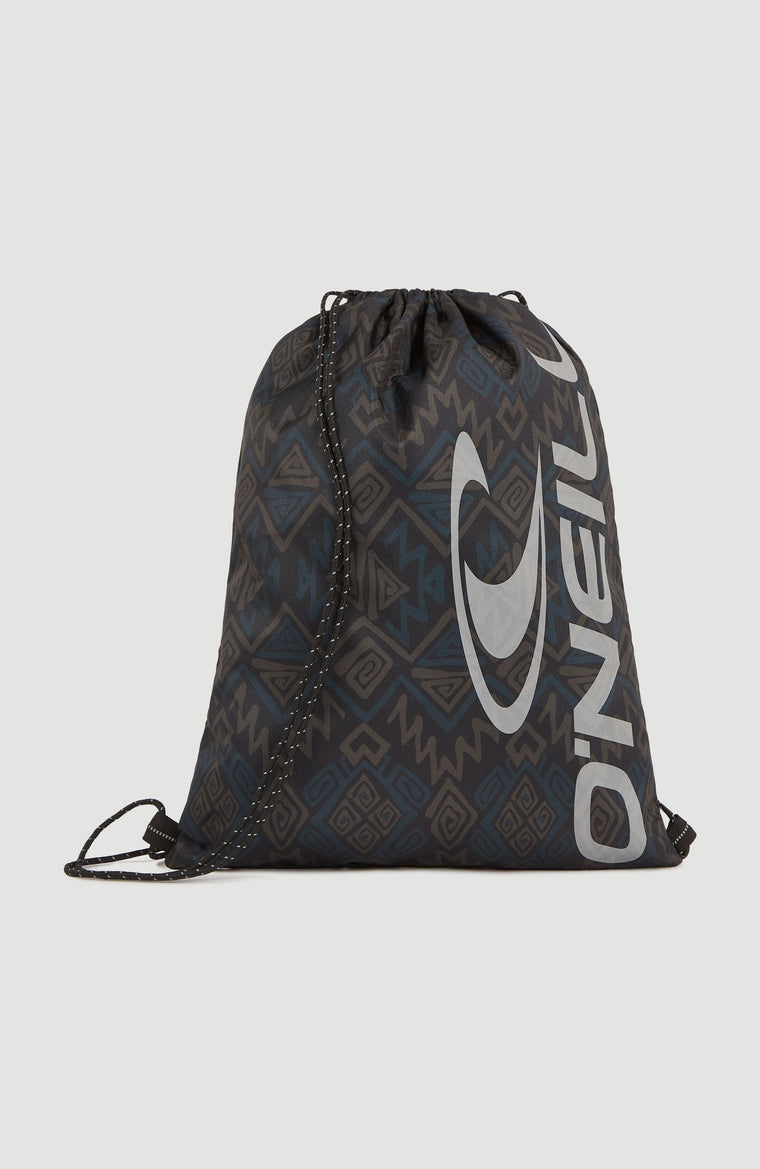 Sac de sport | Black Retro Ikat