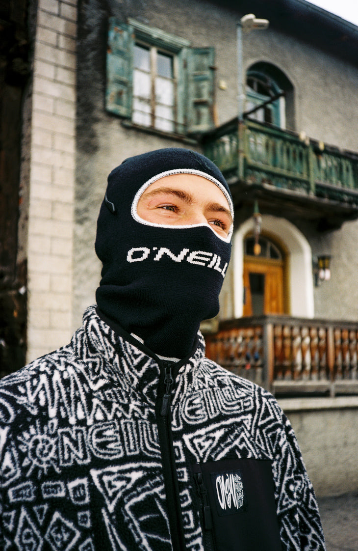 Polaire à poils longs et col demi-zip Surf Heroes | White/Black Sketcheritage