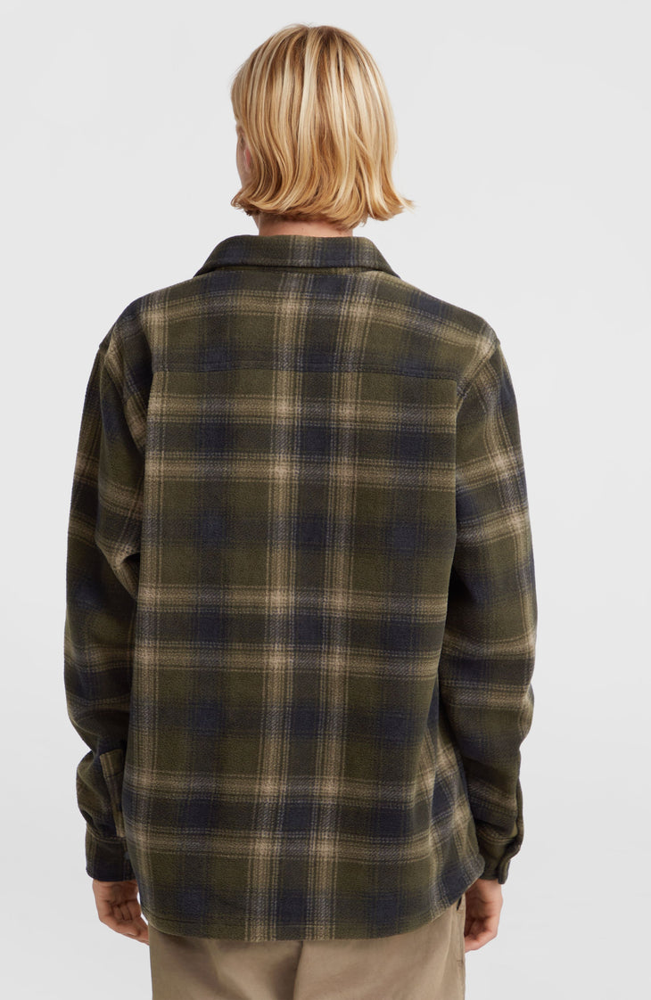Chemise Superfleece | Green Check Small