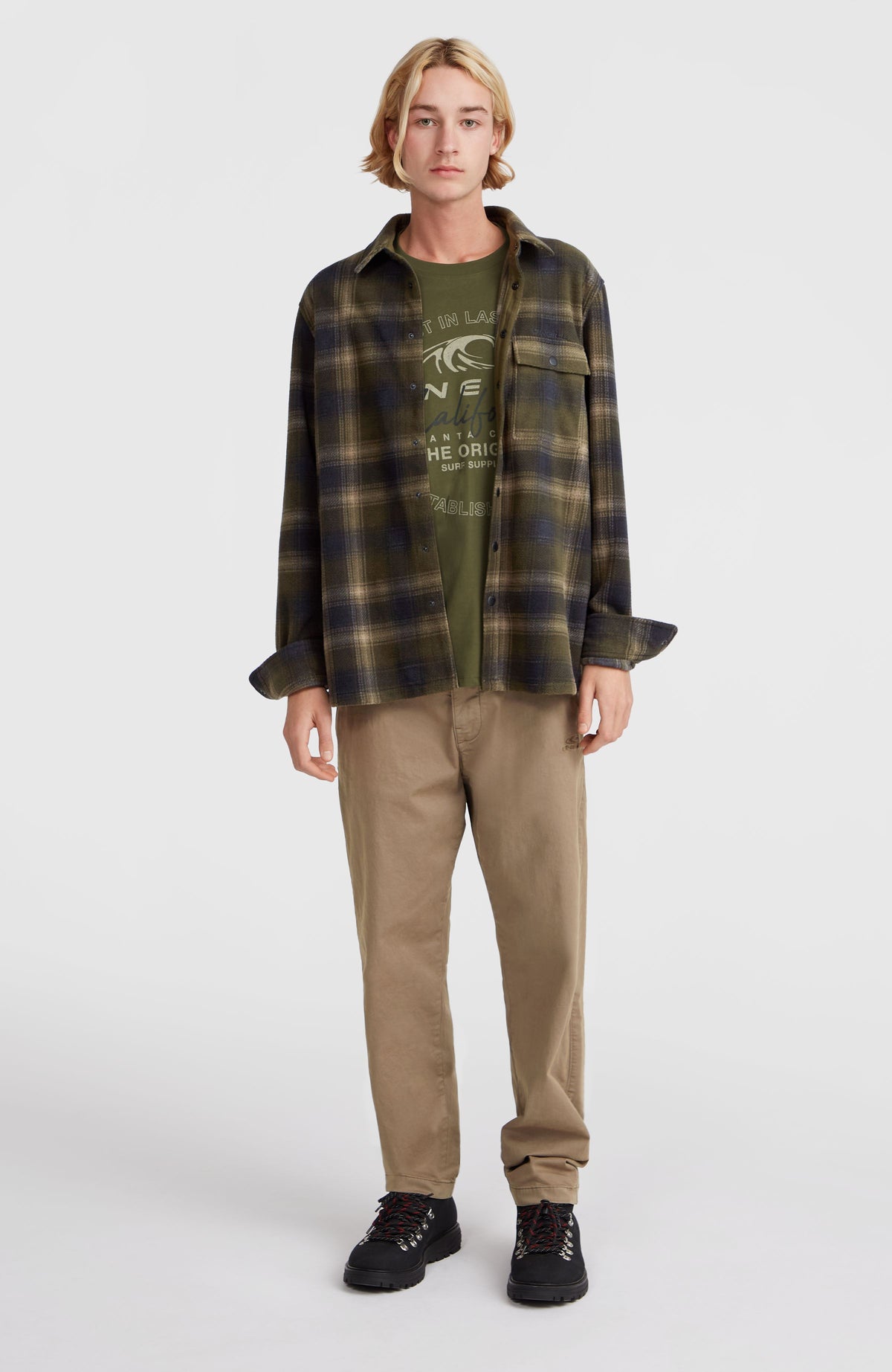 Chemise Superfleece | Green Check Small