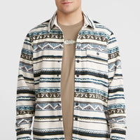 Chemise Superfleece | Grey Ikat Stripe