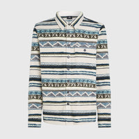 Chemise Superfleece | Grey Ikat Stripe