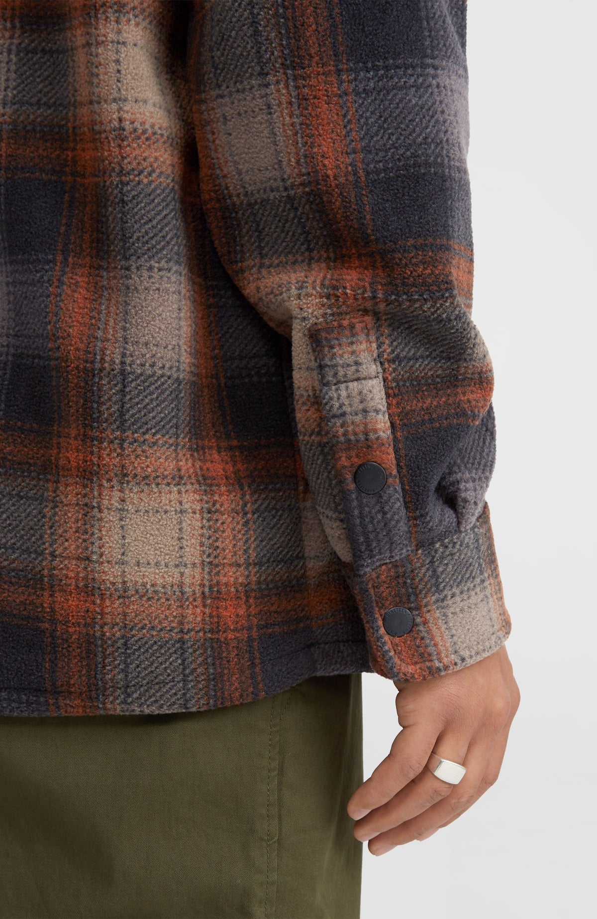 Chemise Superfleece | Grey Check Small