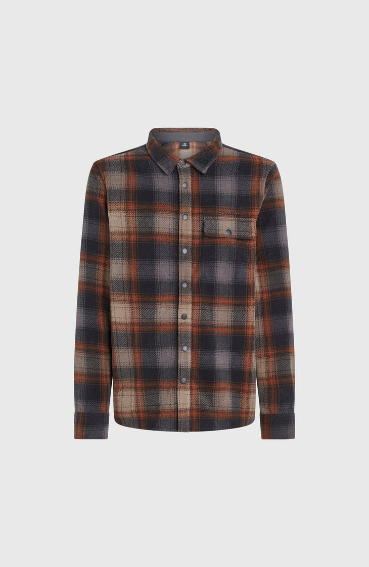 Chemise Superfleece | Grey Check Small