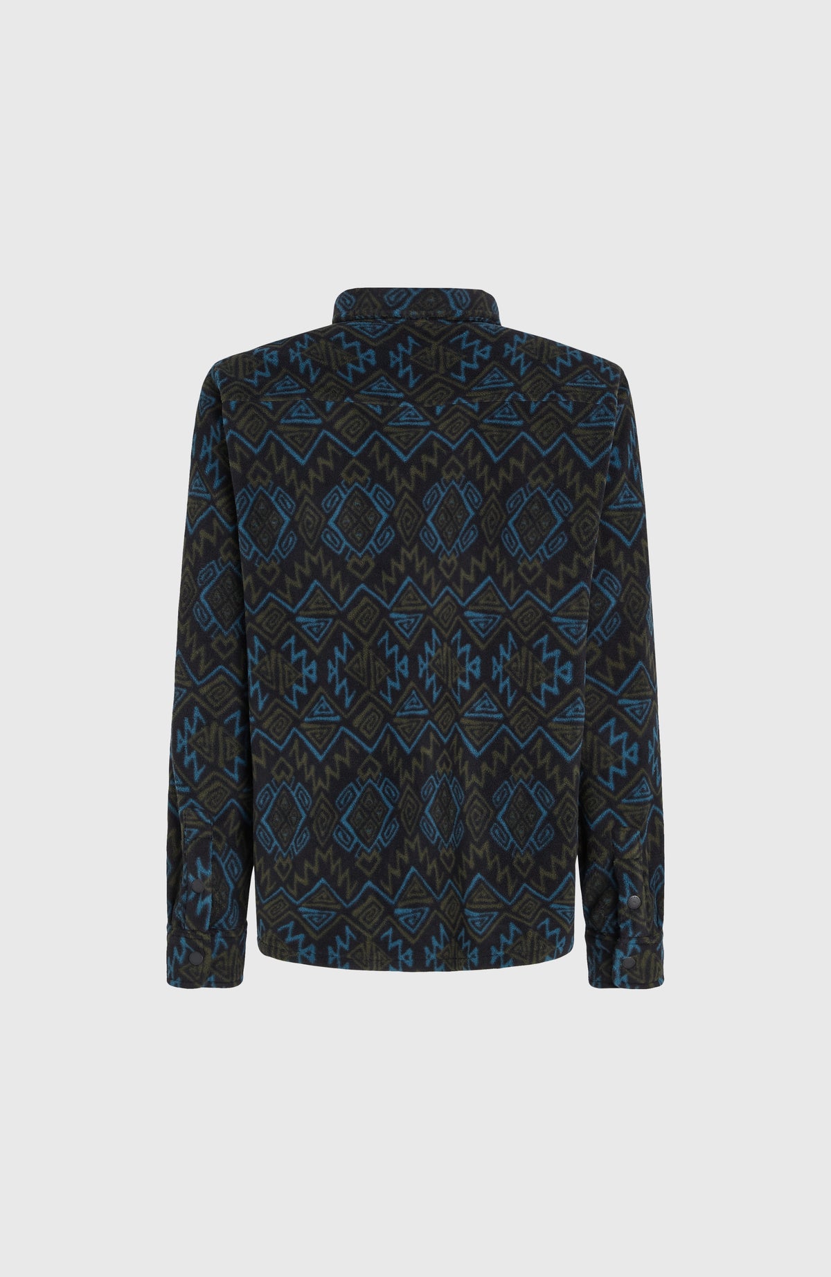 Chemise Superfleece | Black Retro Ikat