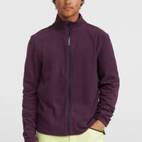 Polaire Jack's Polartec® 100 à zip intégral | Aubergine