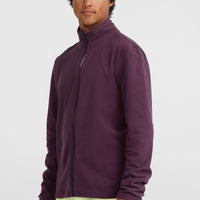 Polaire Jack's Polartec® 100 à zip intégral | Aubergine