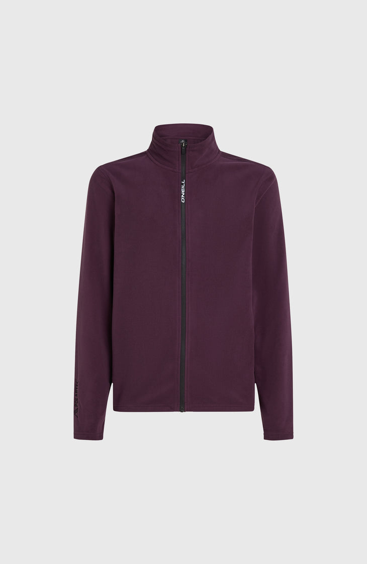 Polaire Jack's Polartec® 100 à zip intégral | Aubergine