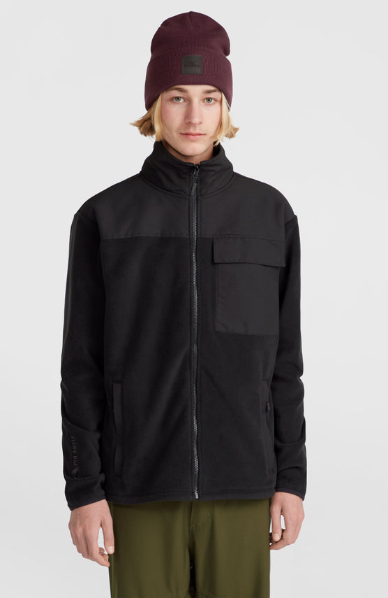 Polaire Utility Polartec® 200 à zip intégral | Black Out