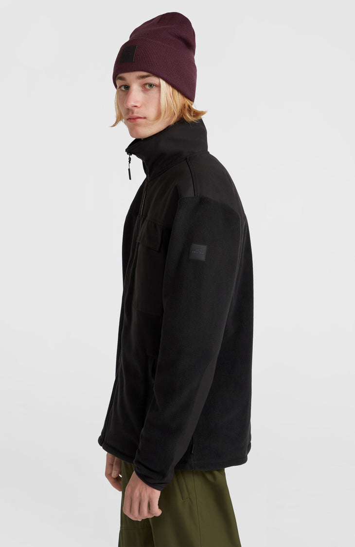Polaire Utility Polartec® 200 à zip intégral | Black Out