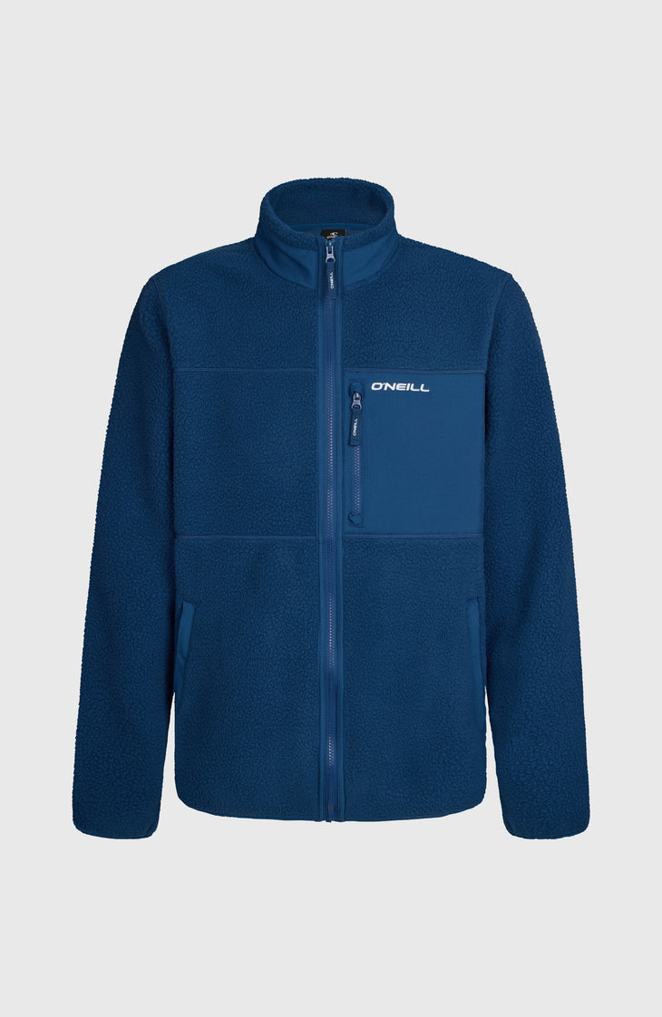 Polaire à poils longs et zip intégral Must-Have | Regal Blue