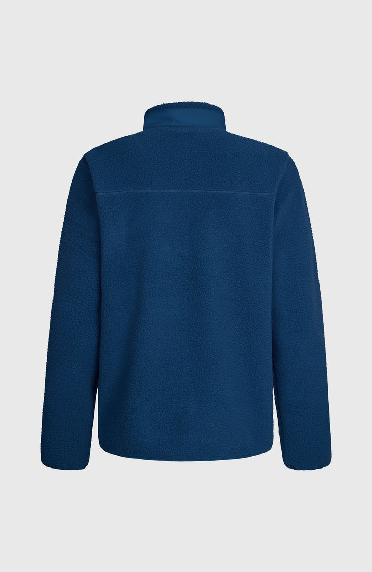 Polaire à poils longs et zip intégral Must-Have | Regal Blue