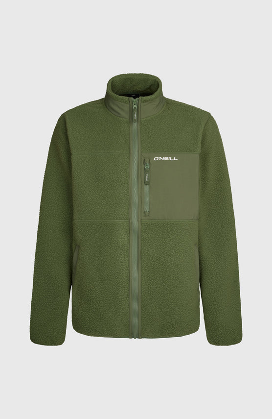 Polaire à poils longs et zip intégral Must-Have | Surface Algae