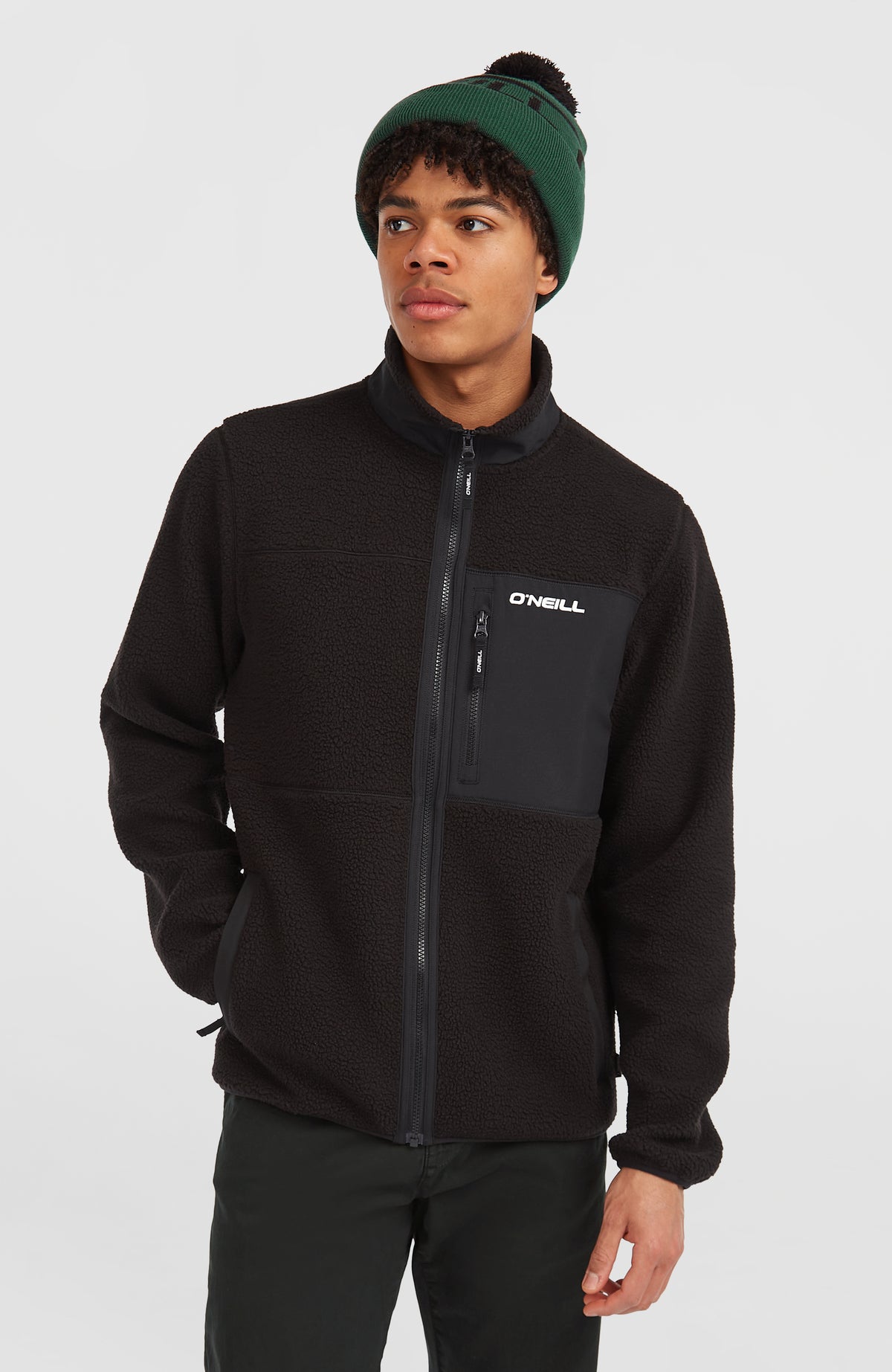 Polaire à poils longs et zip intégral Must-Have | Black Out