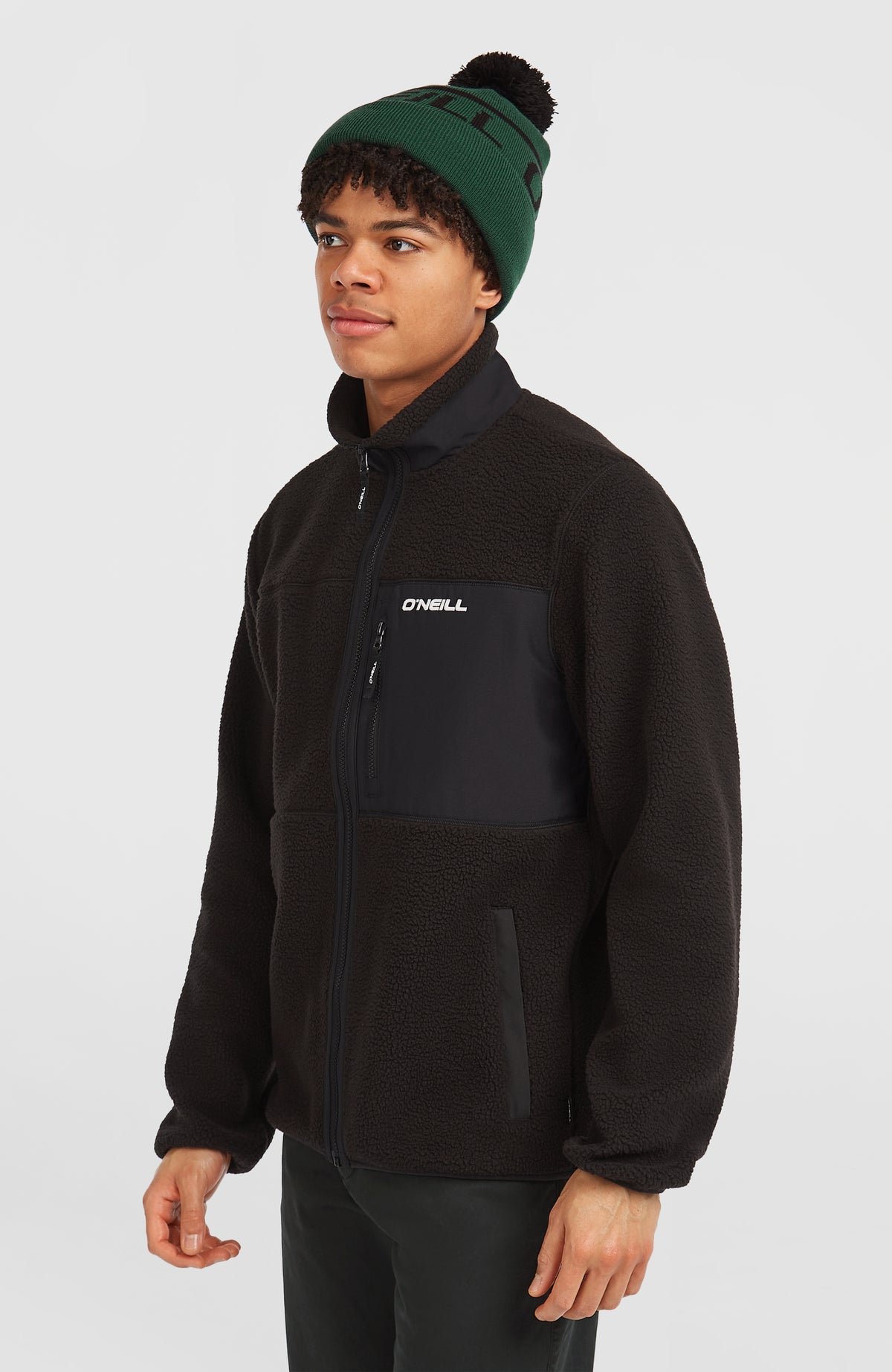 Polaire à poils longs et zip intégral Must-Have | Black Out