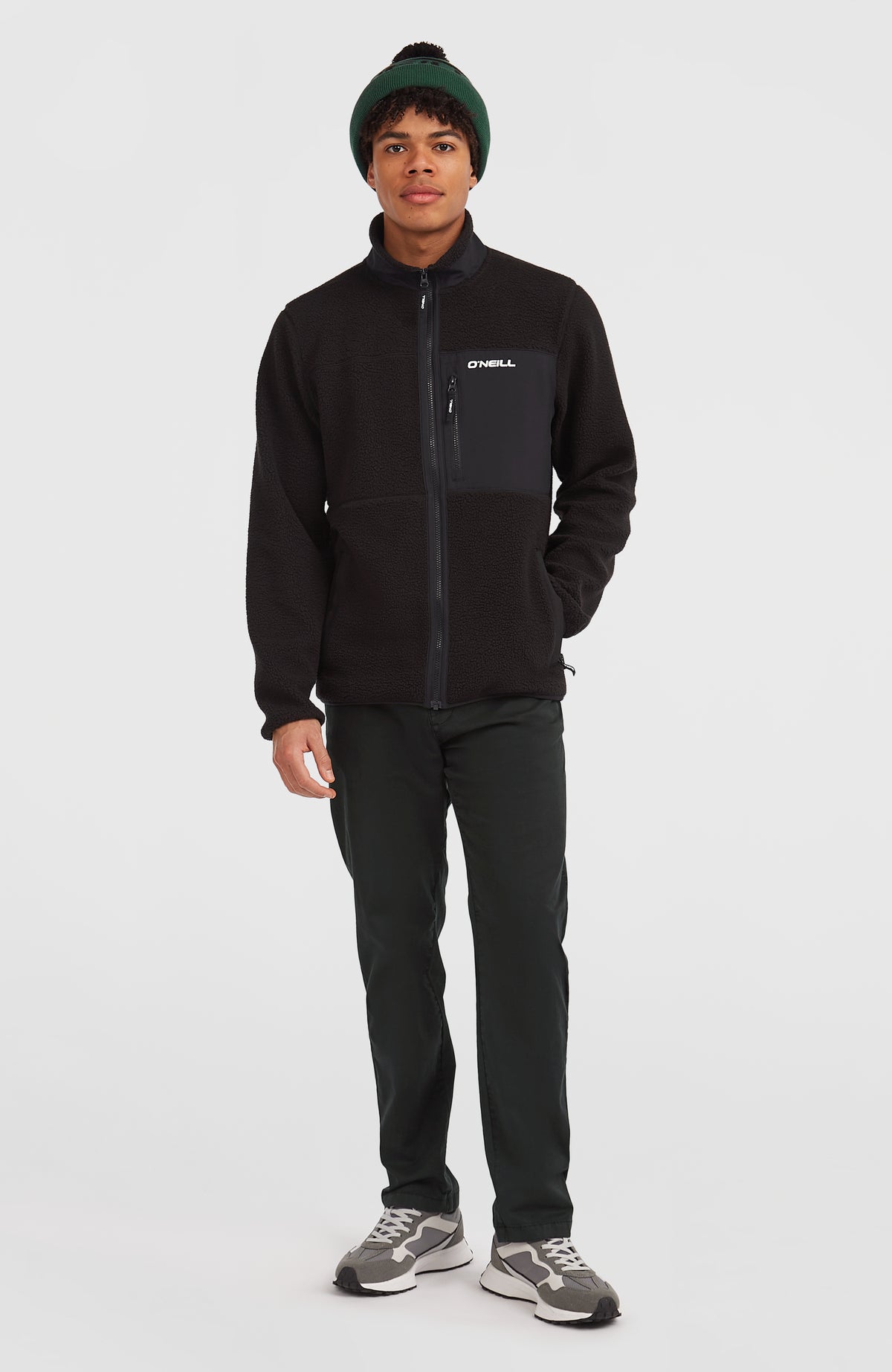 Polaire à poils longs et zip intégral Must-Have | Black Out