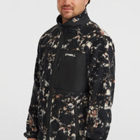 Polaire à poils longs et zip intégral Must-Have | Black/Beige Quarry