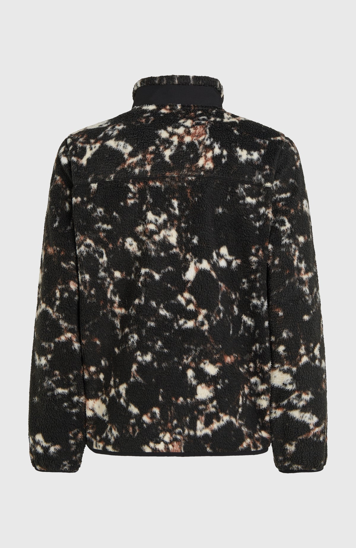 Polaire à poils longs et zip intégral Must-Have | Black/Beige Quarry