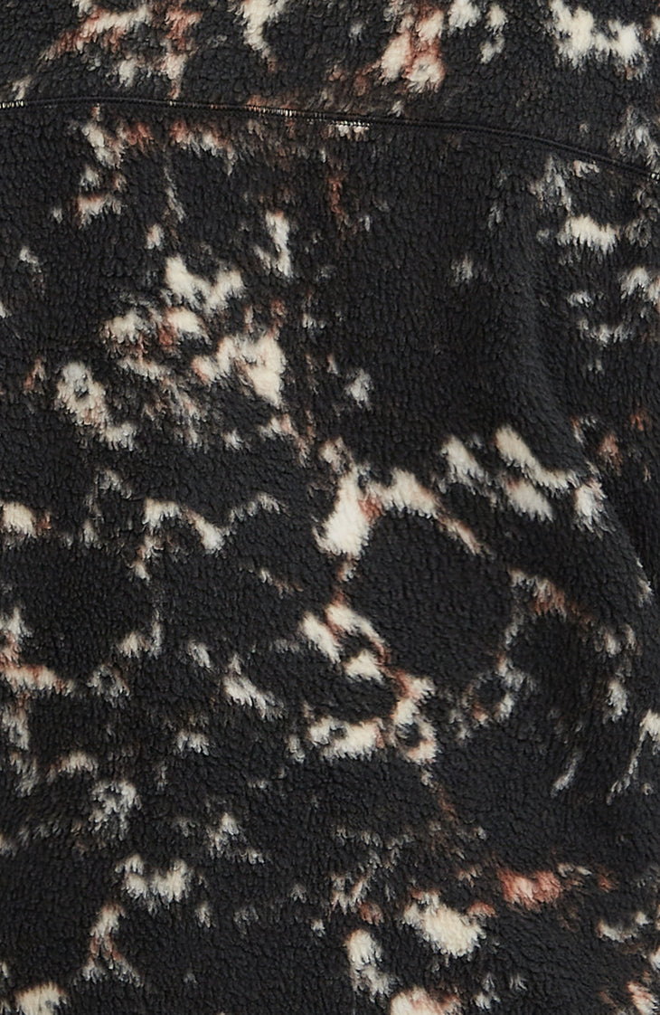 Polaire à poils longs et zip intégral Must-Have | Black/Beige Quarry