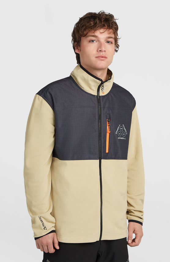 Polaire hyperfleece à zip intégral FWC'Peak Polartec® | Olive Blush Colour Block