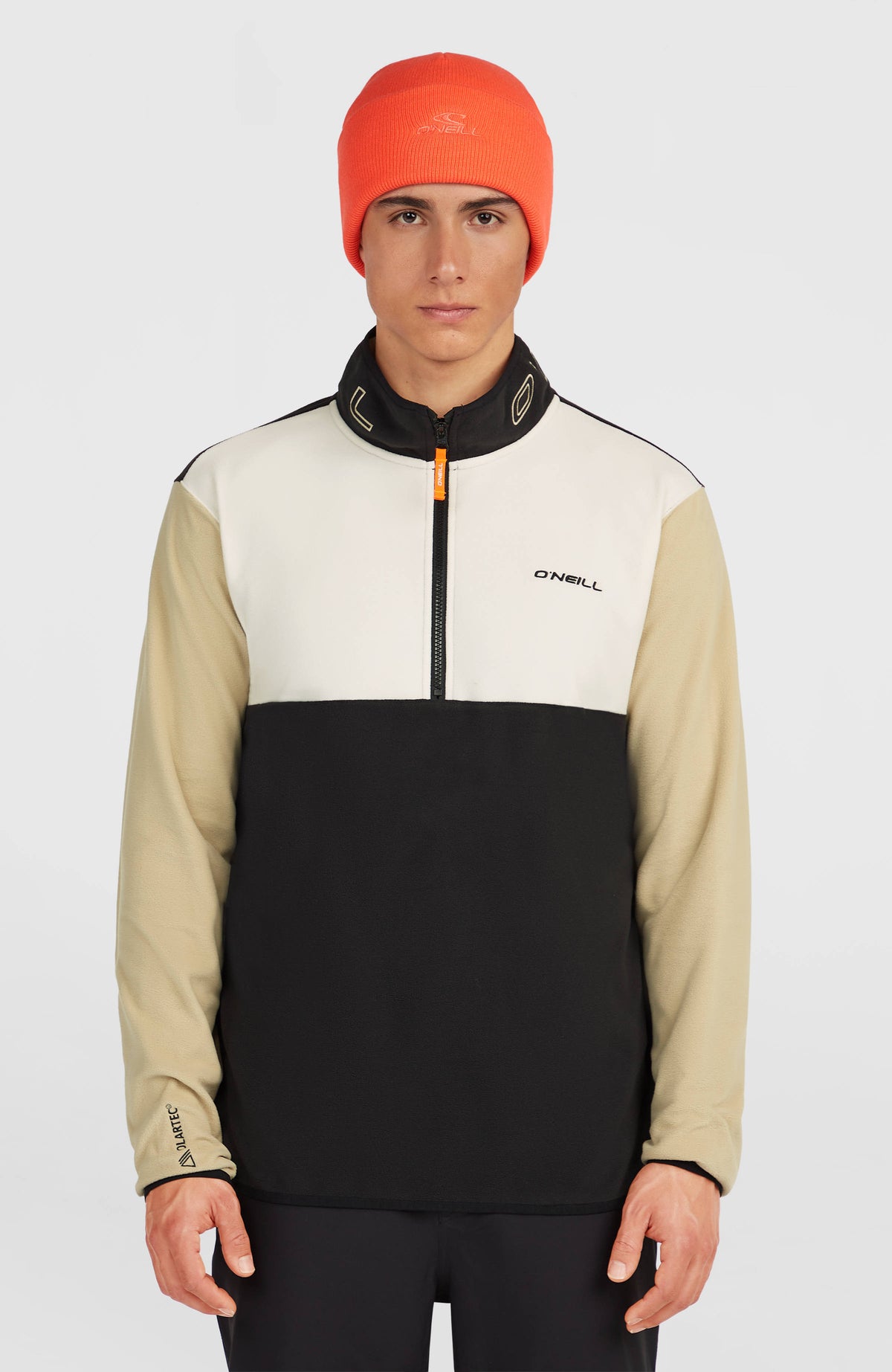 Polaire à col demi-zip FWC'Cruz Triple Polartec® | Linen White Colour Block