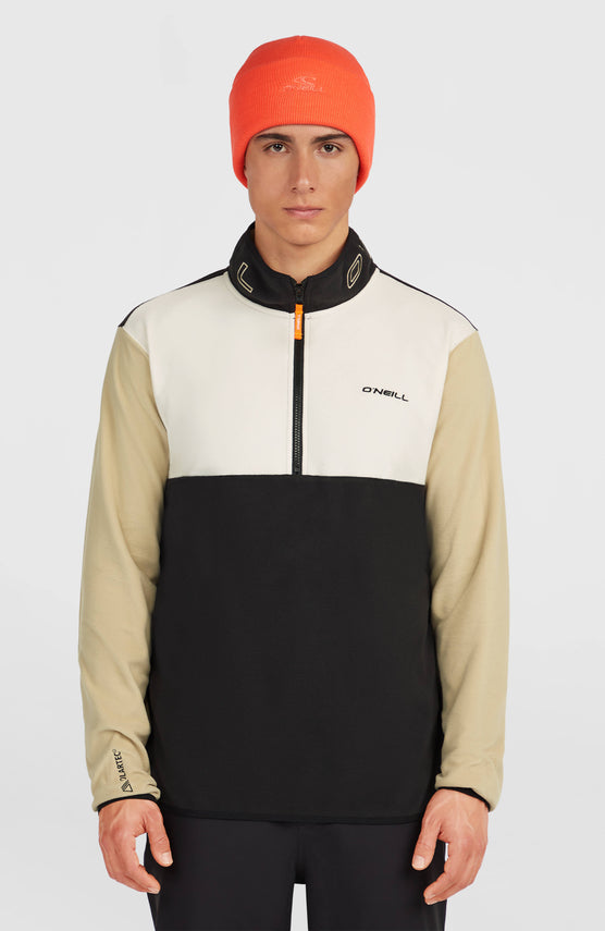 Polaire à col demi-zip FWC'Cruz Triple Polartec® | Linen White Colour Block