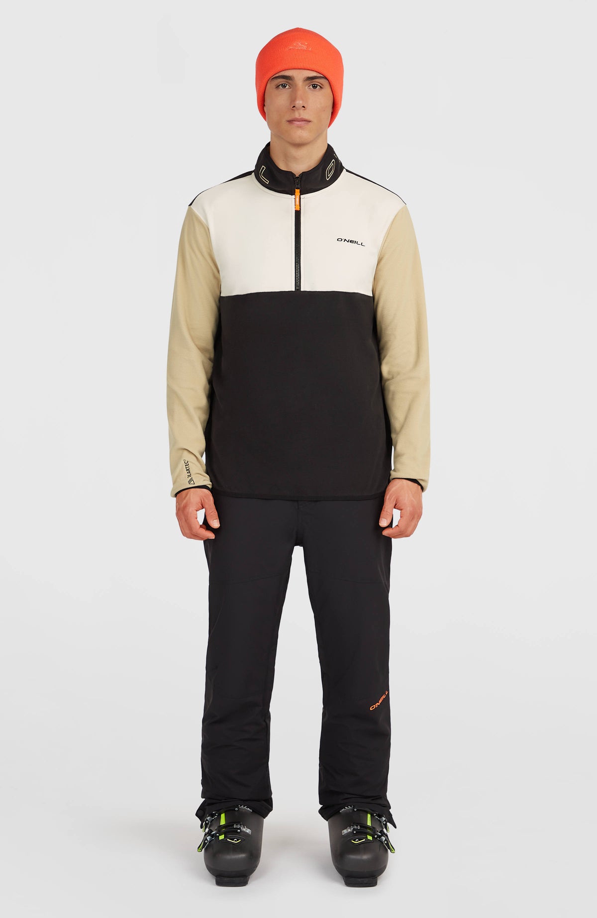 Polaire à col demi-zip FWC'Cruz Triple Polartec® | Linen White Colour Block