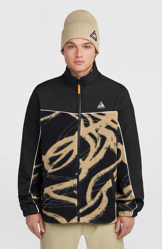 Polaire hyperfleece à zip intégral FWC'Play | Beige Snowtracks