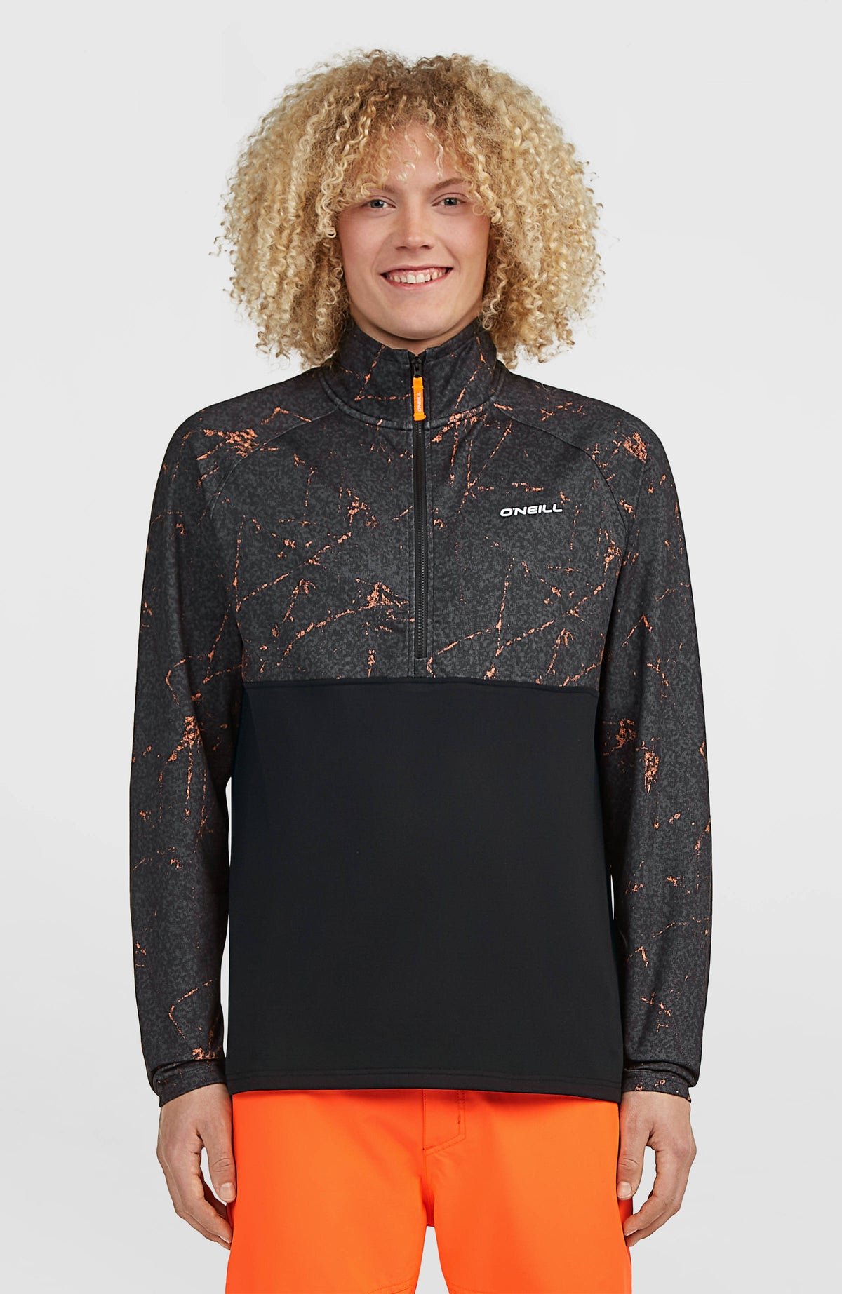 Polaire à col demi-zip FWC'Cruz Printed | Black Basalt