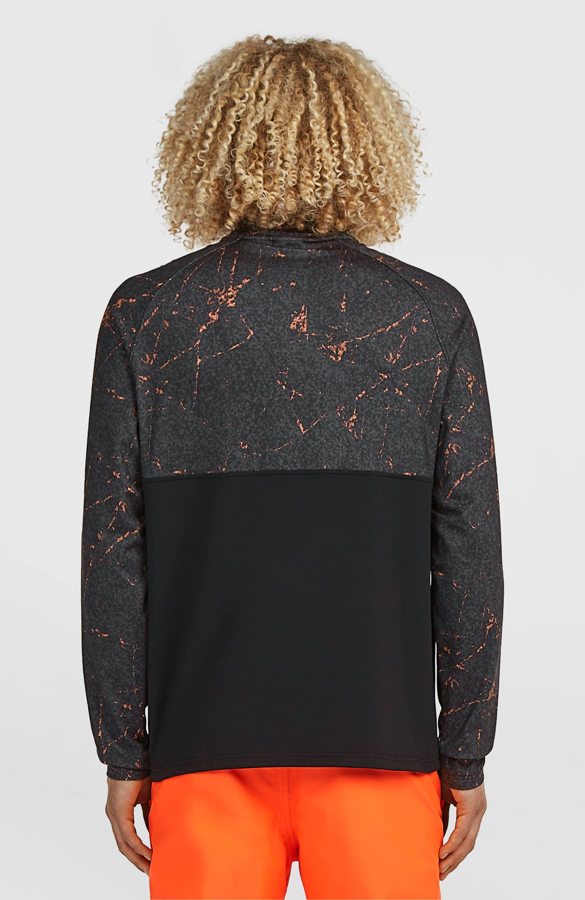 Polaire à col demi-zip FWC'Cruz Printed | Black Basalt