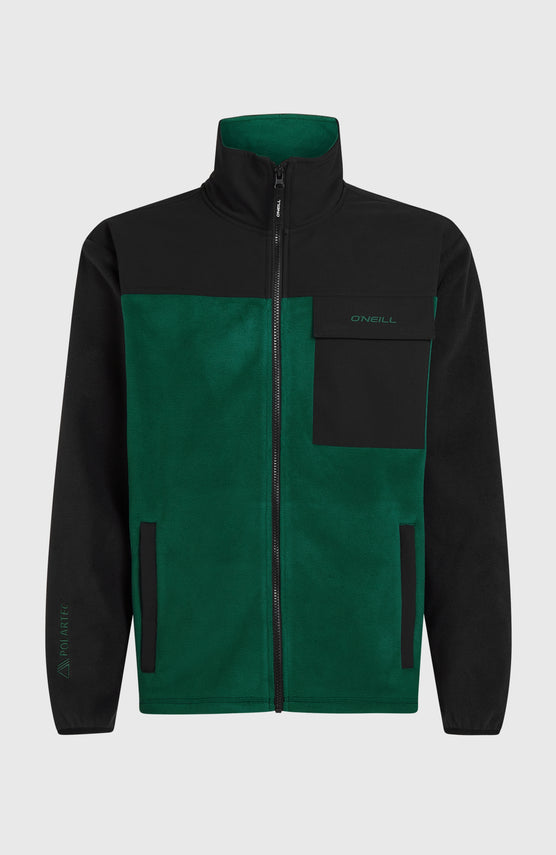 Polaire hyperfleece à zip intégral FWC'Peak Polartec® | Emerald Envy Colour Block