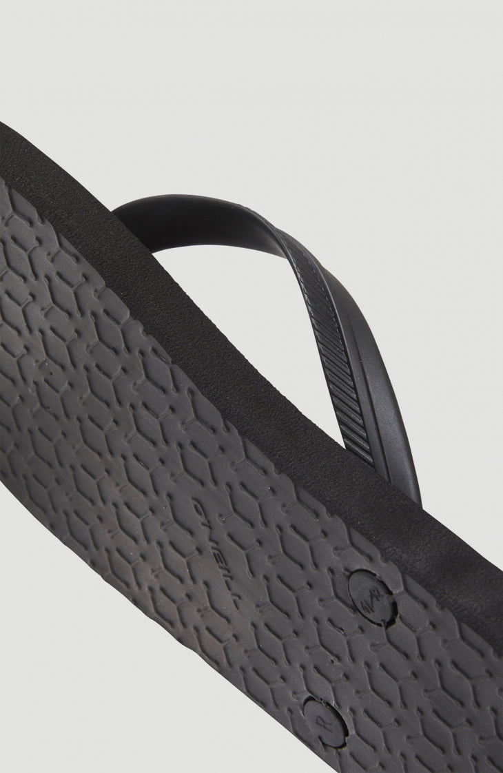 Tongs Profile à petit logo | Black Out