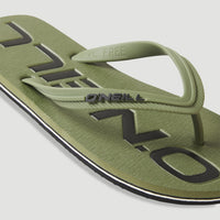 Tongs à logo Profile | Deep Lichen Green