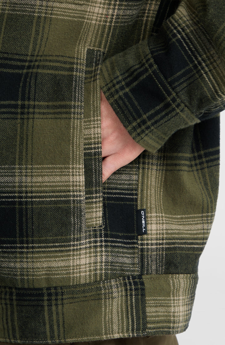 Veste doublée en polaire | Green Check Small